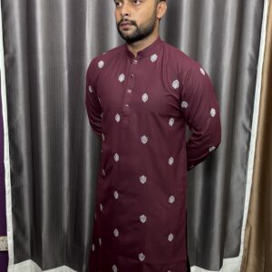 Luxury Panjabi Merun