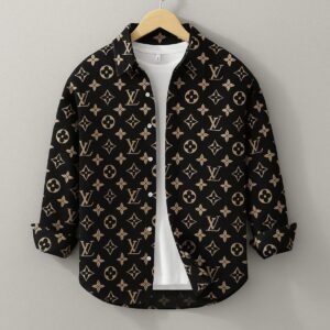 China Magnate Fabric Full Shirt Black
