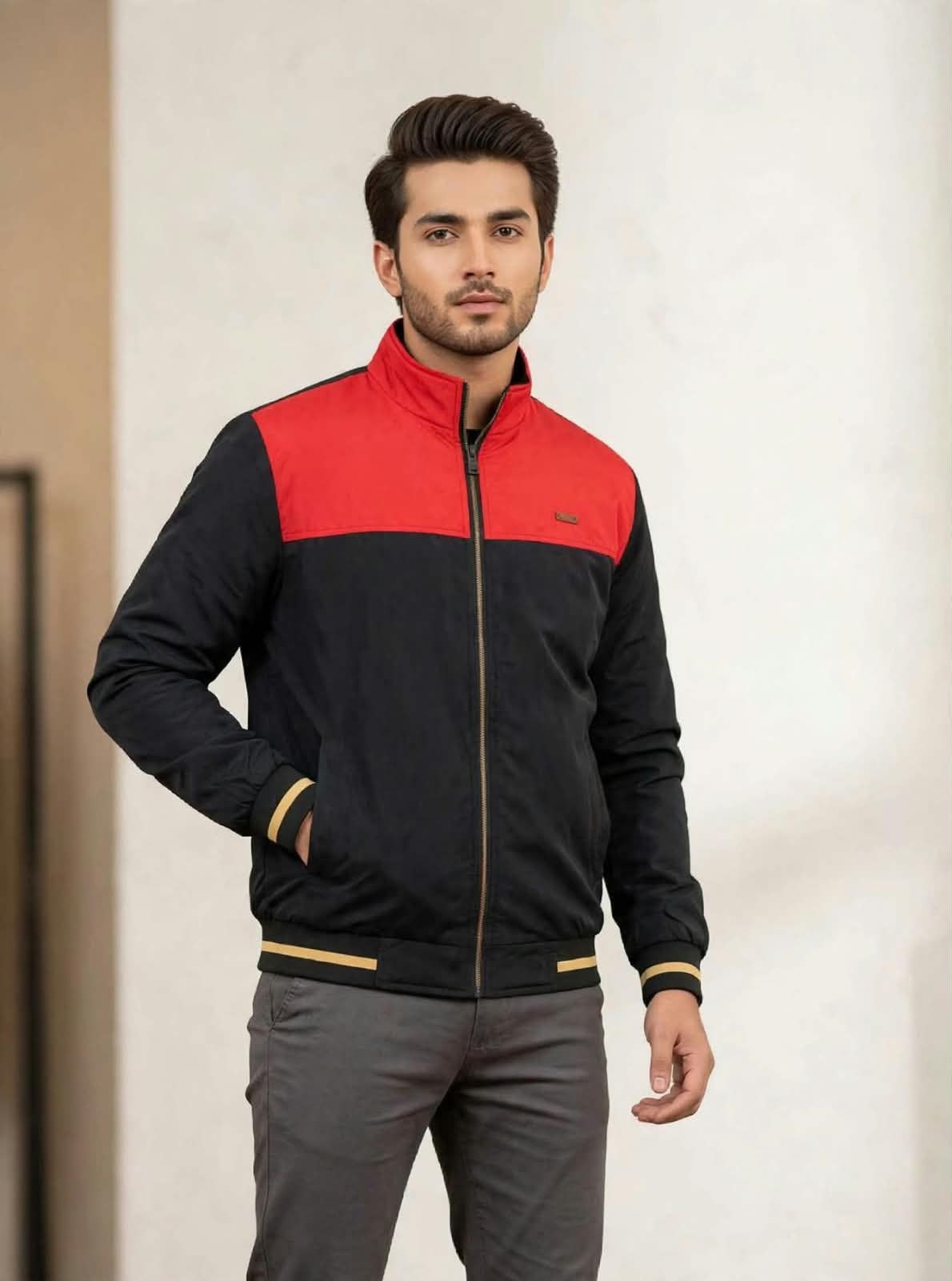 Jacket Black & Red - Image 2